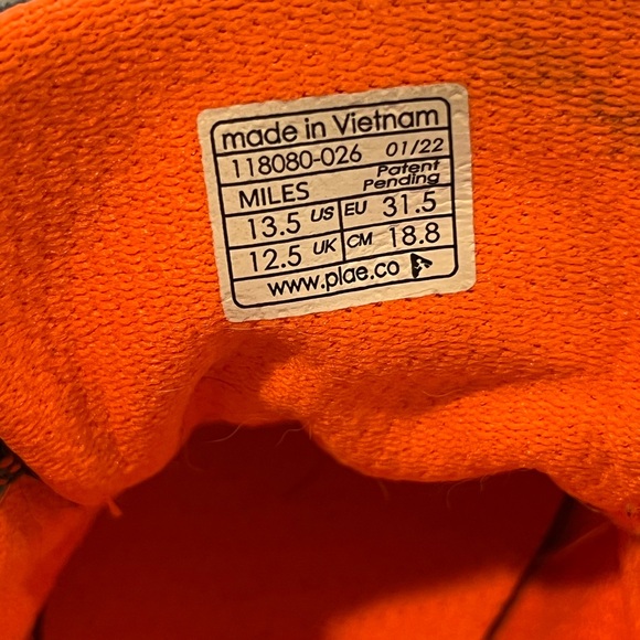 Plae Miles Dragon Scales Gray & Green Camo Sneaker Shoes 13.5 - Picture 9 of 10